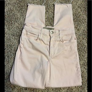 Joe’s Jeans Blush Pink 28 Frayed hem